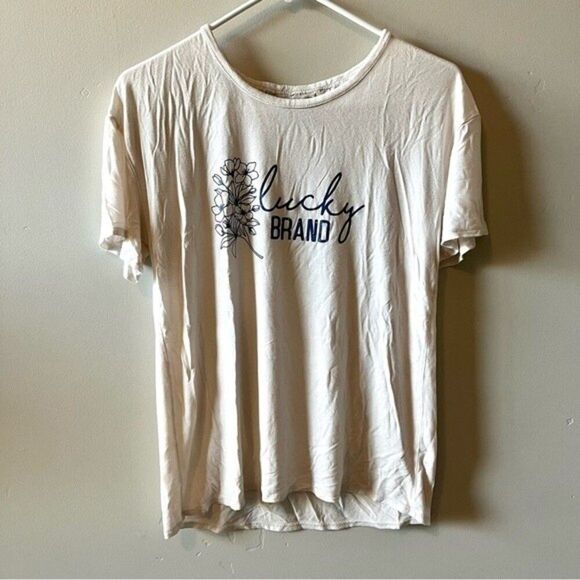 Lucky Brand Tops - LUCKY BRAND Short Sleeve Graphic Print Tee Shirt Size Small